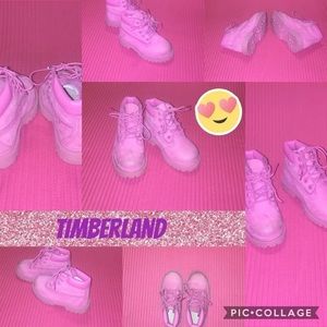 Pink Toddler Timberlands